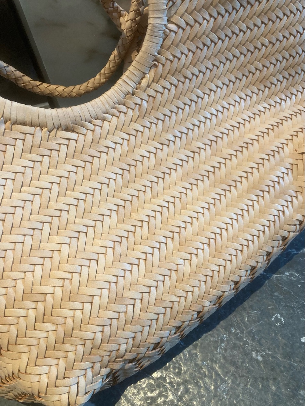 DRAGON DIFFUSION large Nantucket woven-leather tote bag - Picture 8 of 9